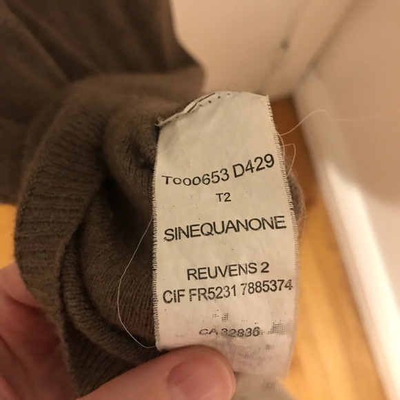 Sinéquanone Paris Light Brown Wool Sweater Dress - Picture 15 of 16